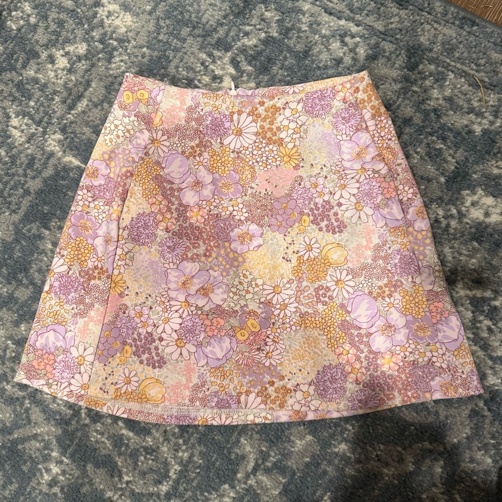 Altar'd State Women's Floral Mini Skirt